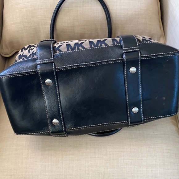 Michael Kors Black Monogram Large Handbag Satchel